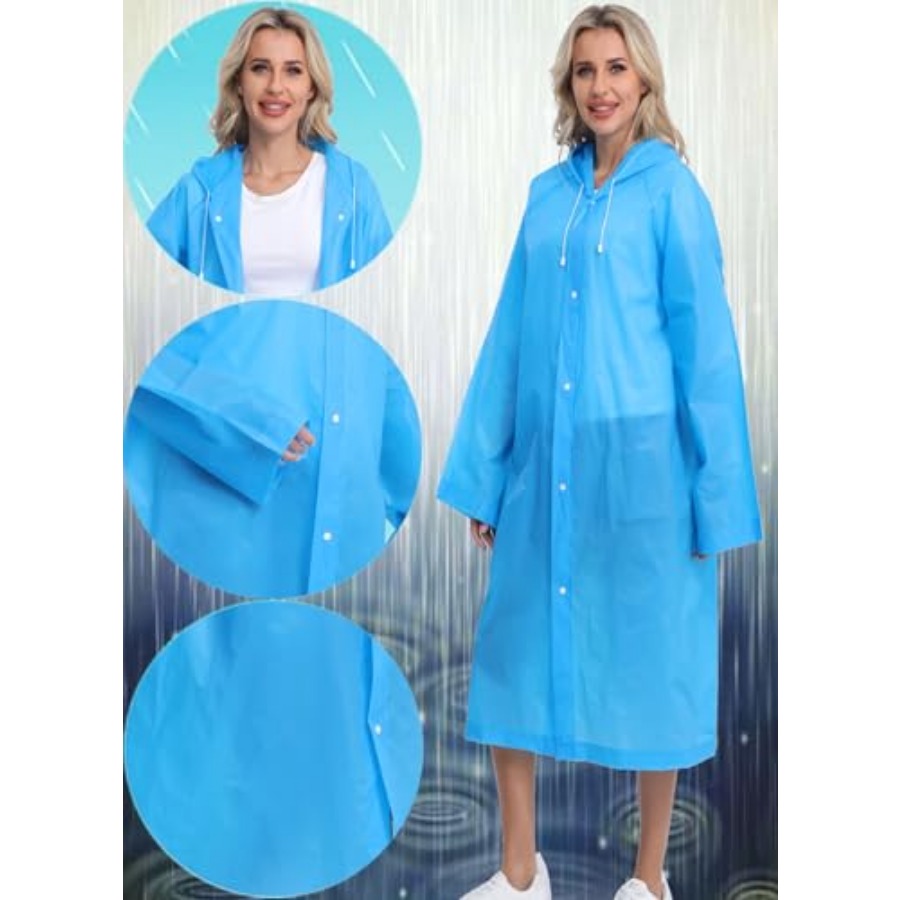 2-Pack Reusable Rain Ponchos f – Emergency Poncho Rain Bewertung und Preis