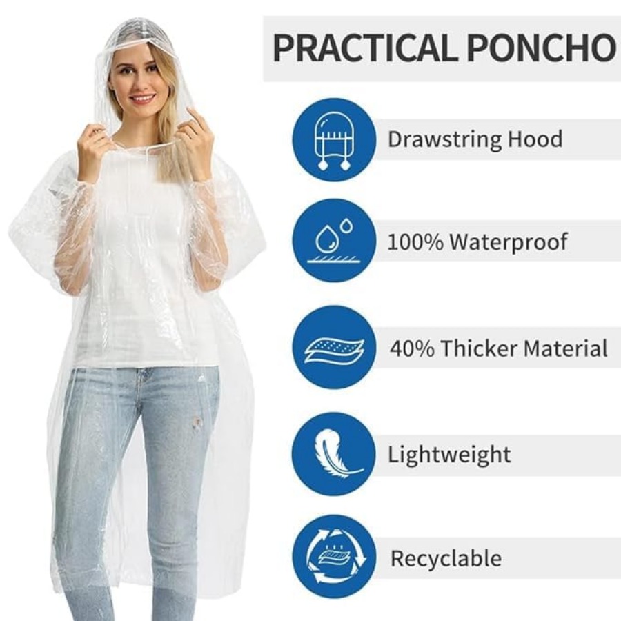 5/10/20 Pack Rain Ponchos, Dis – Emergency Poncho Rain Bewertung und Preis