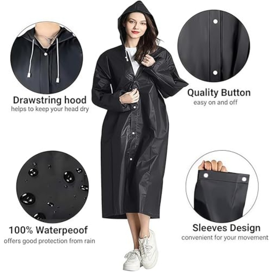 Rain Coat Poncho for Adult, 2  – Emergency Poncho Rain Bewertung und Preis