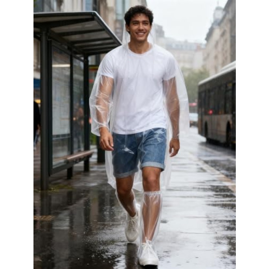 Disposable Rain Ponchos for Ad – Emergency Poncho Rain Bewertung und Preis