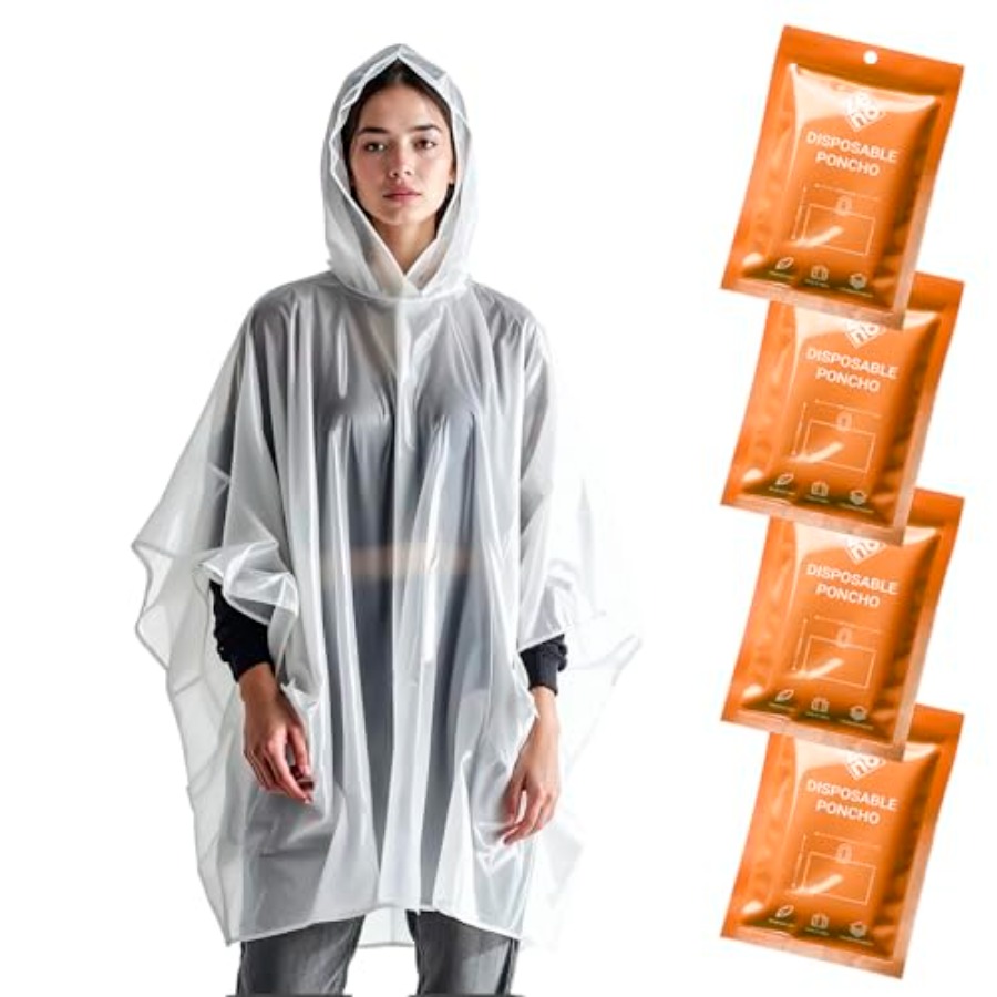 Disposable Rain Ponchos for Ad – Emergency Poncho Rain Bewertung und Preis