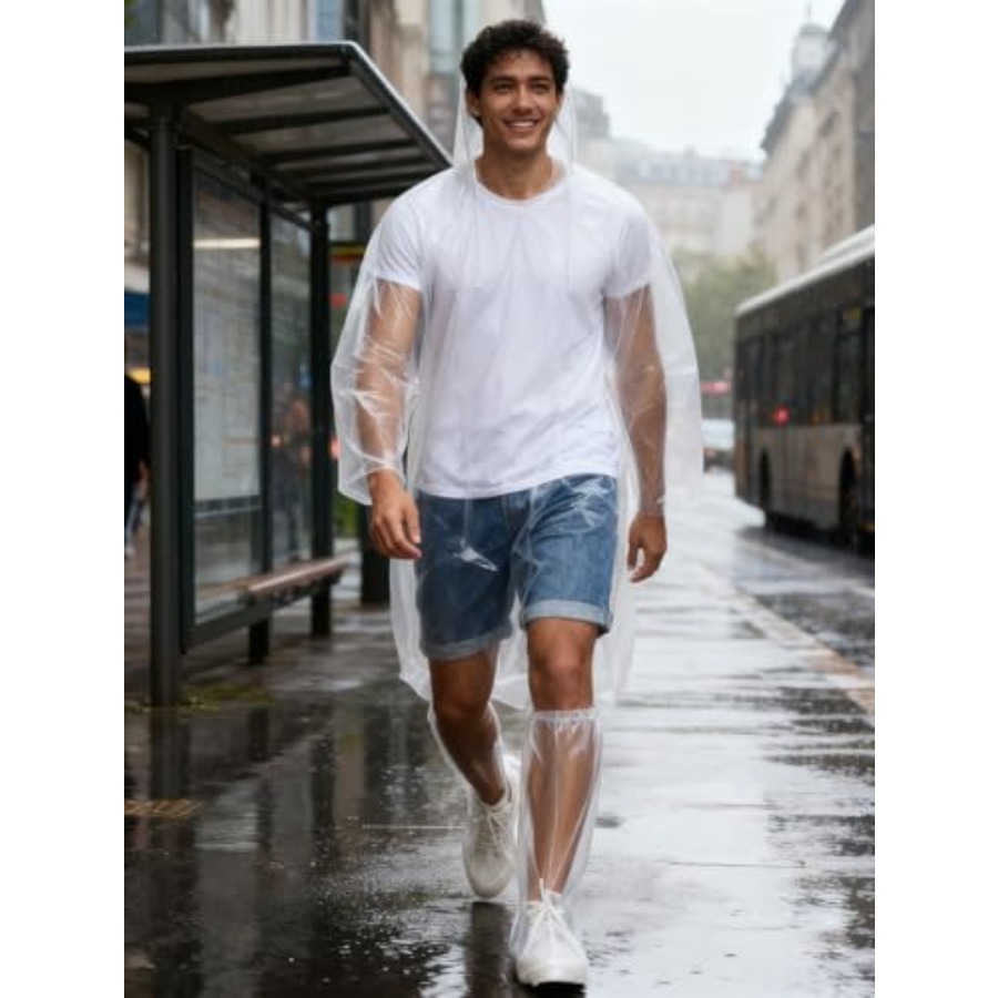 Disposable Rain Ponchos for Ad – Emergency Poncho Rain Bewertung und Preis