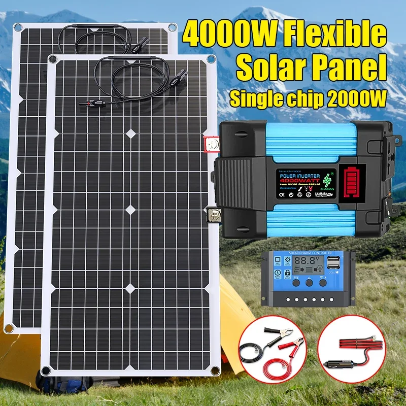 4000W Solar Panel Kit 12V To 1 – Solar Emergency Charger Bewertung und Preis