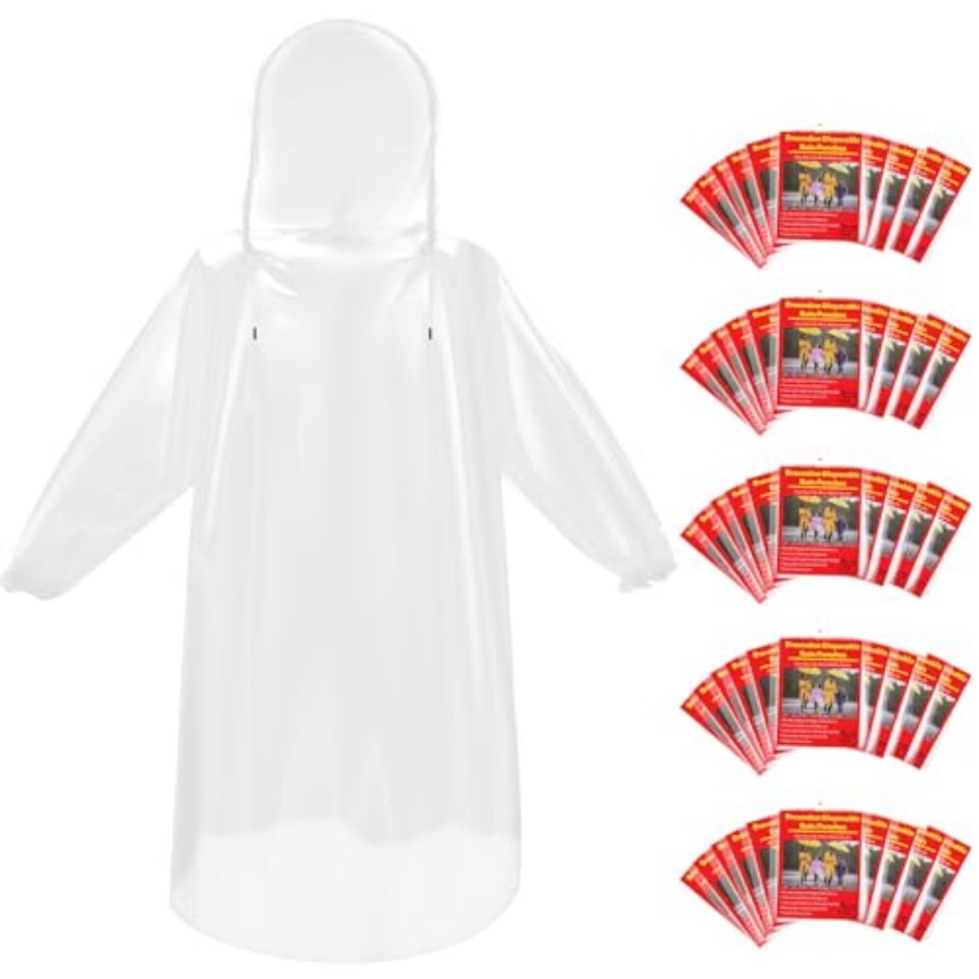 and and Disposable Rain Poncho – Emergency Poncho Rain Bewertung und Preis