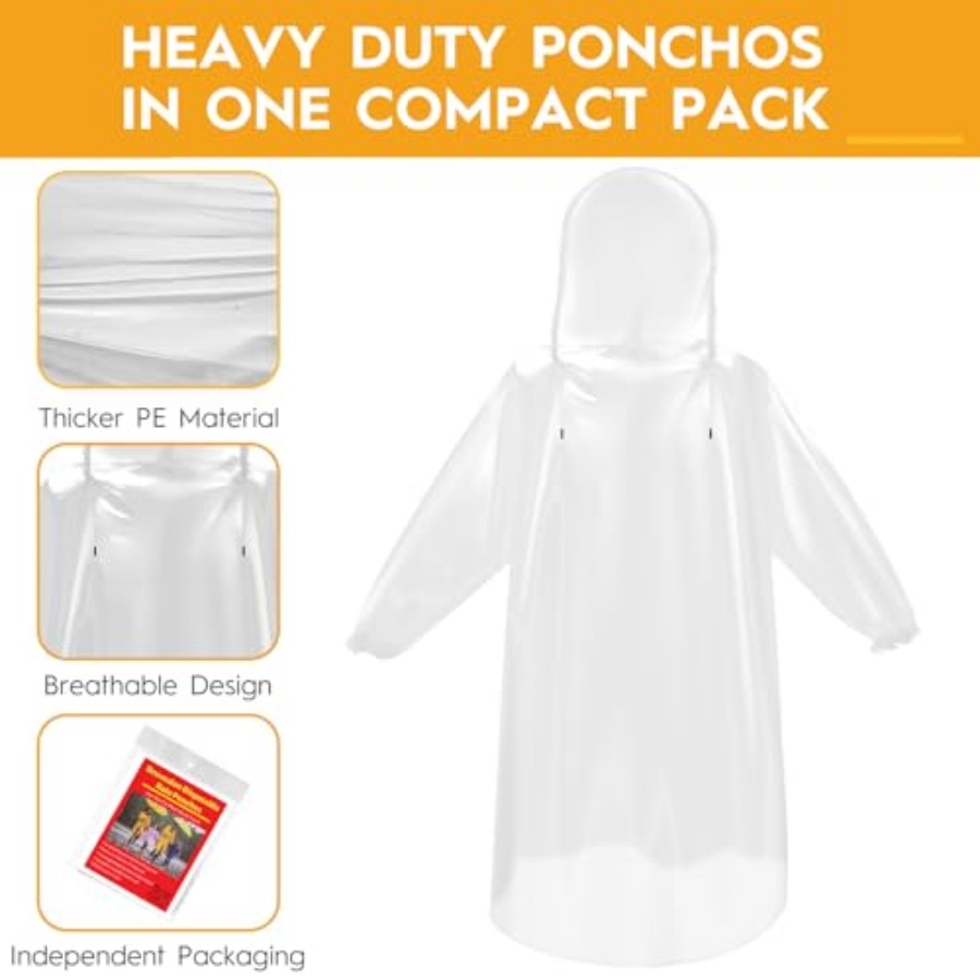 and and Disposable Rain Poncho – Emergency Poncho Rain Bewertung und Preis